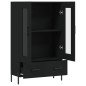 vidaXL Highboard Schwarz 69,5x31x115 cm Holzwerkstoff vidaXL Highboard Schwarz 69,5x31x115 cm Holzwerkstoff