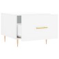 vidaXL Couchtisch Weiß 50x50x40 cm Holzwerkstoff vidaXL Couchtisch Weiß 50x50x40 cm Holzwerkstoff