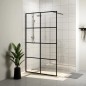 vidaXL Duschwand für Begehbare Dusche mit Klarem ESG Glas 90x195 cm vidaXL Duschwand für Begehbare Dusche mit Klarem ESG Glas 90x195 cm