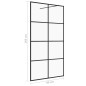 vidaXL Duschwand für Begehbare Dusche mit Klarem ESG Glas 90x195 cm vidaXL Duschwand für Begehbare Dusche mit Klarem ESG Glas 90x195 cm