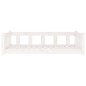 vidaXL Hundebett Weiß 105,5x75,5x28 cm Massivholz Kiefer vidaXL Hundebett Weiß 105,5x75,5x28 cm Massivholz Kiefer