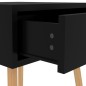 vidaXL Nachttisch Hochglanz-Schwarz 40x40x56 cm Holzwerkstoff vidaXL Nachttisch Hochglanz-Schwarz 40x40x56 cm Holzwerkstoff