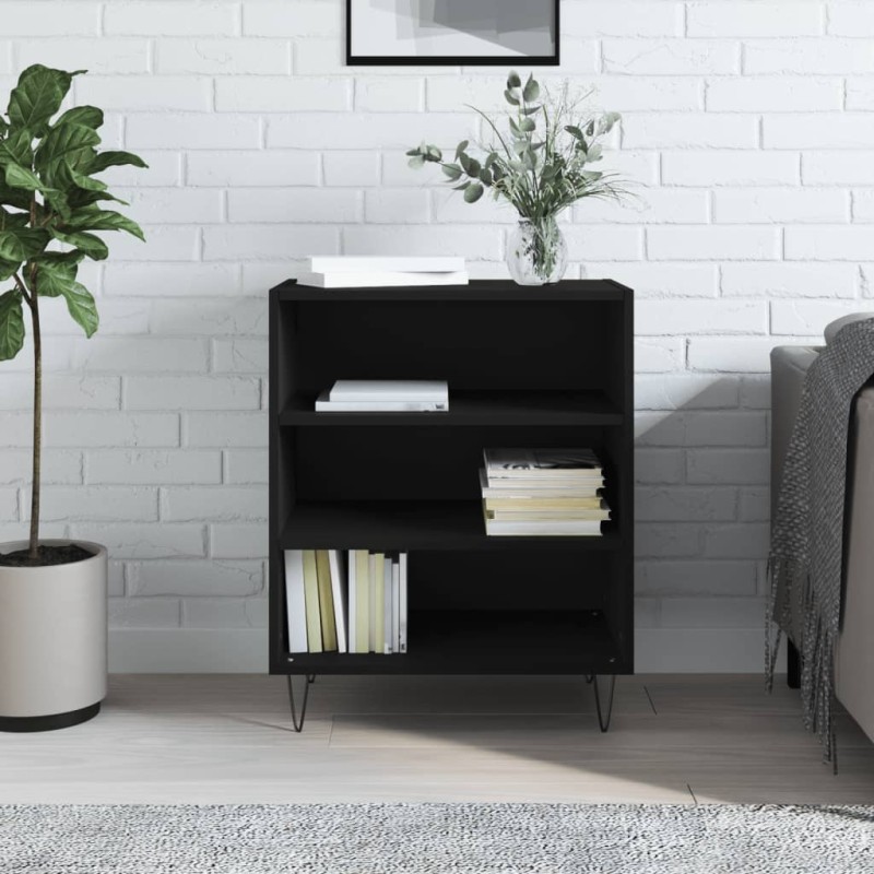 vidaXL Sideboard Schwarz 57x35x70 cm Holzwerkstoff vidaXL Sideboard Schwarz 57x35x70 cm Holzwerkstoff