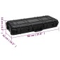 Flugkoffer mit Rollen Schwarz 96x42x16 cm PP Flugkoffer mit Rollen Schwarz 96x42x16 cm PP