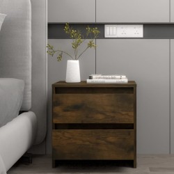 vidaXL Nachttisch Räuchereiche 45x34,5x44,5 cm Holzwerkstoff