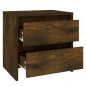vidaXL Nachttisch Räuchereiche 45x34,5x44,5 cm Holzwerkstoff vidaXL Nachttisch Räuchereiche 45x34,5x44,5 cm Holzwerkstoff
