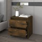 vidaXL Nachttisch Räuchereiche 45x34,5x44,5 cm Holzwerkstoff vidaXL Nachttisch Räuchereiche 45x34,5x44,5 cm Holzwerkstoff