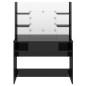 vidaXL Schminktisch mit LED-Beleuchtung 100x40x135 cm MDF vidaXL Schminktisch mit LED-Beleuchtung 100x40x135 cm MDF