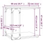 vidaXL Beistelltisch Grau Sonoma 50x35x52 cm Holzwerkstoff vidaXL Beistelltisch Grau Sonoma 50x35x52 cm Holzwerkstoff