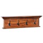 vidaXL Wandgarderobe 70x10x20 cm Teak Massivholz vidaXL Wandgarderobe 70x10x20 cm Teak Massivholz