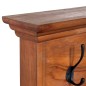 vidaXL Wandgarderobe 70x10x20 cm Teak Massivholz vidaXL Wandgarderobe 70x10x20 cm Teak Massivholz