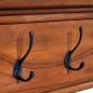 vidaXL Wandgarderobe 70x10x20 cm Teak Massivholz vidaXL Wandgarderobe 70x10x20 cm Teak Massivholz