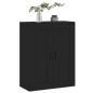 vidaXL Wandschrank Schwarz 69,5x34x90 cm Holzwerkstoff vidaXL Wandschrank Schwarz 69,5x34x90 cm Holzwerkstoff