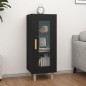 vidaXL Sideboard Schwarz 34,5x34x90 cm Holzwerkstoff vidaXL Sideboard Schwarz 34,5x34x90 cm Holzwerkstoff