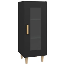 vidaXL Sideboard Schwarz 34,5x34x90 cm Holzwerkstoff