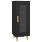 vidaXL Sideboard Schwarz 34,5x34x90 cm Holzwerkstoff vidaXL Sideboard Schwarz 34,5x34x90 cm Holzwerkstoff