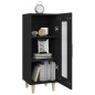 vidaXL Sideboard Schwarz 34,5x34x90 cm Holzwerkstoff vidaXL Sideboard Schwarz 34,5x34x90 cm Holzwerkstoff