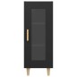 vidaXL Sideboard Schwarz 34,5x34x90 cm Holzwerkstoff vidaXL Sideboard Schwarz 34,5x34x90 cm Holzwerkstoff