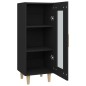 vidaXL Sideboard Schwarz 34,5x34x90 cm Holzwerkstoff vidaXL Sideboard Schwarz 34,5x34x90 cm Holzwerkstoff