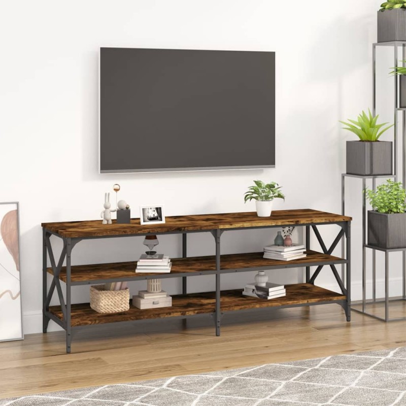 vidaXL TV-Schrank Räuchereiche 140x40x50 cm Holzwerkstoff vidaXL TV-Schrank Räuchereiche 140x40x50 cm Holzwerkstoff