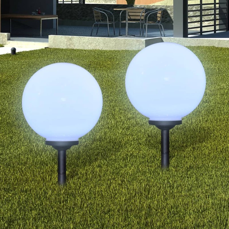 vidaXL Wegeleuchten 2 Stk. LED 30 cm mit Erdspieß vidaXL Wegeleuchten 2 Stk. LED 30 cm mit Erdspieß