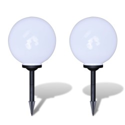 vidaXL Wegeleuchten 2 Stk. LED 30 cm mit Erdspieß