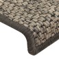 vidaXL Treppenmatten Selbstklebend Sisal 15Stk. 65x21x4cm Grau & Beige vidaXL Treppenmatten Selbstklebend Sisal 15Stk. 65x21x4cm Grau & Beige