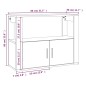 vidaXL Sideboard Hochglanz-Weiß 80x30x60 cm Holzwerkstoff vidaXL Sideboard Hochglanz-Weiß 80x30x60 cm Holzwerkstoff