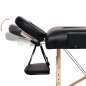 vidaXL Massageliege 2-Zonen Klappbar 10 cm Sitz Schwarz vidaXL Massageliege 2-Zonen Klappbar 10 cm Sitz Schwarz