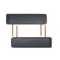 vidaXL Massageliege 2-Zonen Klappbar 10 cm Sitz Schwarz vidaXL Massageliege 2-Zonen Klappbar 10 cm Sitz Schwarz