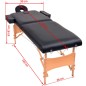 vidaXL Massageliege 2-Zonen Klappbar 10 cm Sitz Schwarz vidaXL Massageliege 2-Zonen Klappbar 10 cm Sitz Schwarz