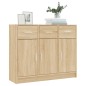 vidaXL Sideboard Sonoma-Eiche 91x28x75 cm Holzwerkstoff vidaXL Sideboard Sonoma-Eiche 91x28x75 cm Holzwerkstoff