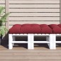Palettenkissen Weinrot 120x80x12 cm Stoff Palettenkissen Weinrot 120x80x12 cm Stoff