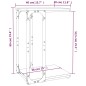 vidaXL Beistelltisch Grau Sonoma 40x30x60 cm Holzwerkstoff vidaXL Beistelltisch Grau Sonoma 40x30x60 cm Holzwerkstoff