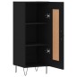 vidaXL Sideboard Schwarz 34,5x34x90 cm Holzwerkstoff vidaXL Sideboard Schwarz 34,5x34x90 cm Holzwerkstoff