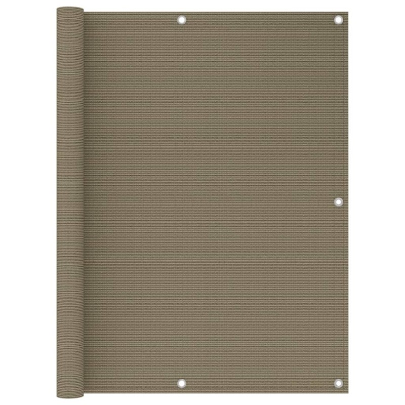 vidaXL Balkon-Sichtschutz Taupe 120x500 cm HDPE vidaXL Balkon-Sichtschutz Taupe 120x500 cm HDPE