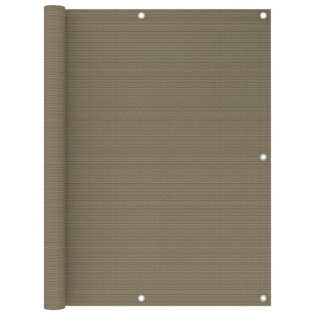 vidaXL Balkon-Sichtschutz Taupe 120x500 cm HDPE