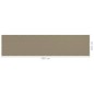 vidaXL Balkon-Sichtschutz Taupe 120x500 cm HDPE vidaXL Balkon-Sichtschutz Taupe 120x500 cm HDPE