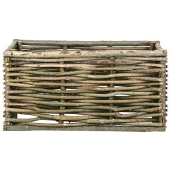 vidaXL Garten-Hochbeet 80x40x40 cm Haselnussholz