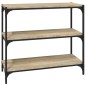 vidaXL Bücherregal Sonoma-Eiche 80x33x70,5 cm Holzwerkstoff und Stahl vidaXL Bücherregal Sonoma-Eiche 80x33x70,5 cm Holzwerkstoff und Stahl