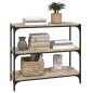 vidaXL Bücherregal Sonoma-Eiche 80x33x70,5 cm Holzwerkstoff und Stahl vidaXL Bücherregal Sonoma-Eiche 80x33x70,5 cm Holzwerkstoff und Stahl