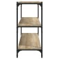 vidaXL Bücherregal Sonoma-Eiche 80x33x70,5 cm Holzwerkstoff und Stahl vidaXL Bücherregal Sonoma-Eiche 80x33x70,5 cm Holzwerkstoff und Stahl
