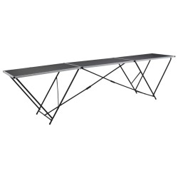 vidaXL Tapeziertisch Klappbar MDF und Aluminium 300×60×78 cm