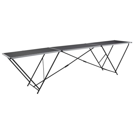 vidaXL Tapeziertisch Klappbar MDF und Aluminium 300×60×78 cm