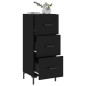 vidaXL Sideboard Schwarz 34,5x34x90 cm Holzwerkstoff vidaXL Sideboard Schwarz 34,5x34x90 cm Holzwerkstoff