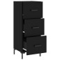 vidaXL Sideboard Schwarz 34,5x34x90 cm Holzwerkstoff vidaXL Sideboard Schwarz 34,5x34x90 cm Holzwerkstoff