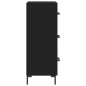 vidaXL Sideboard Schwarz 34,5x34x90 cm Holzwerkstoff vidaXL Sideboard Schwarz 34,5x34x90 cm Holzwerkstoff