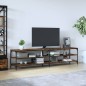 vidaXL TV-Schrank Räuchereiche 200x30x50 cm Holzwerkstoff und Metall vidaXL TV-Schrank Räuchereiche 200x30x50 cm Holzwerkstoff und Metall