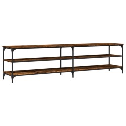 vidaXL TV-Schrank Räuchereiche 200x30x50 cm Holzwerkstoff und Metall