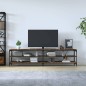 vidaXL TV-Schrank Räuchereiche 200x30x50 cm Holzwerkstoff und Metall vidaXL TV-Schrank Räuchereiche 200x30x50 cm Holzwerkstoff und Metall
